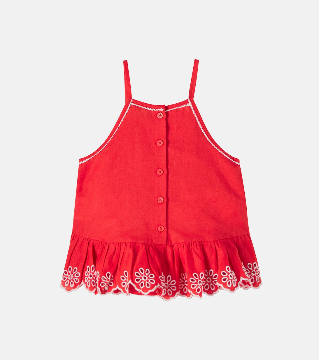 Top aus Leinen und Baumwolle | Stella McCartney Kids