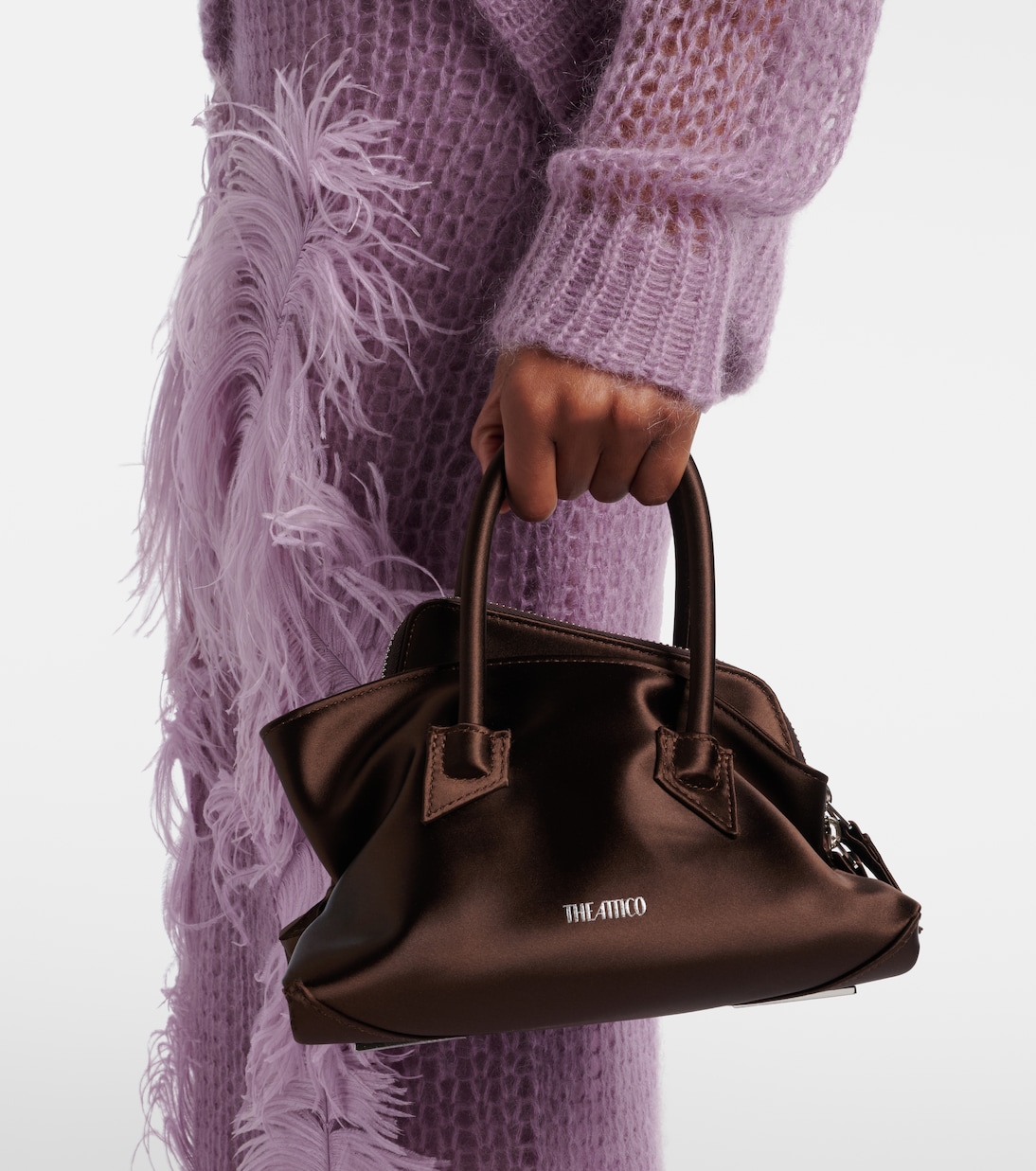 Tote Bag La Passeggiata Mini aus Satin | The Attico