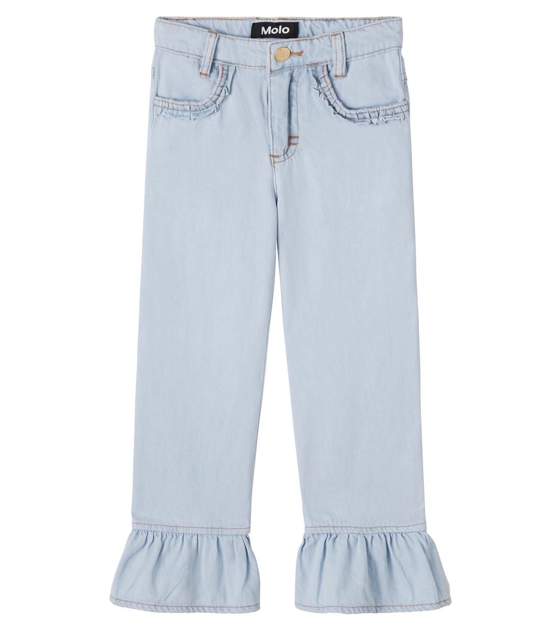 Amara ruffled straight jeans | Molo