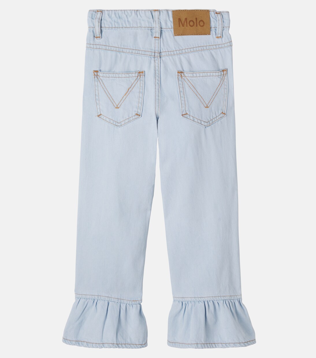 Amara ruffled straight jeans | Molo