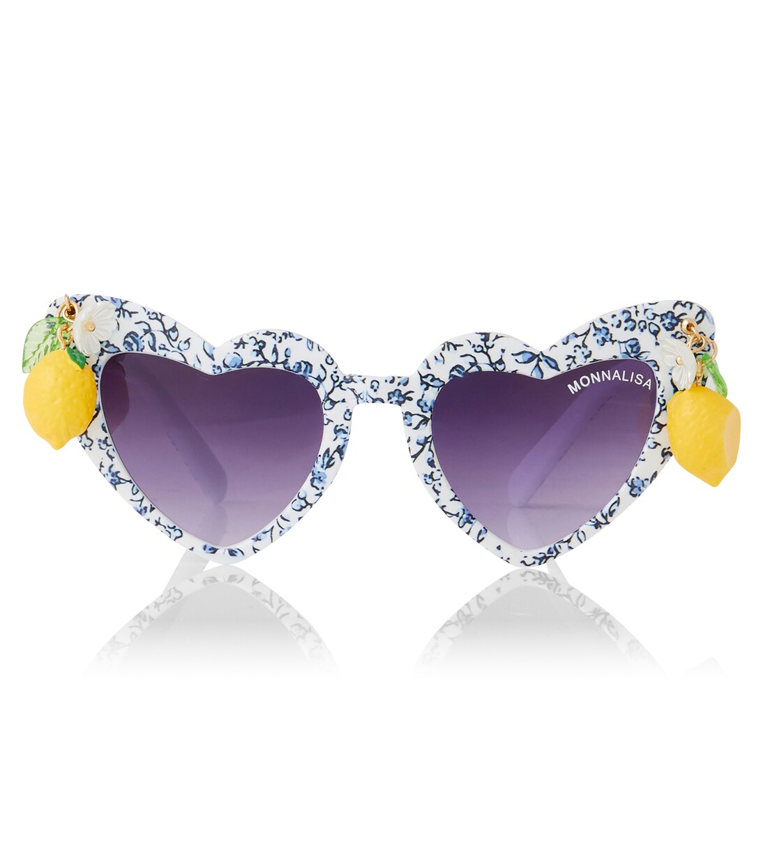 Appliqué printed heart-shaped sunglasses | Monnalisa