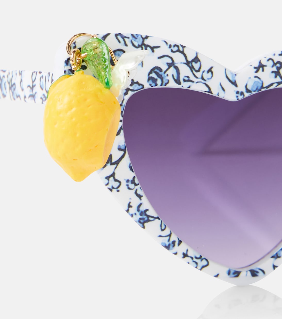 Appliqué printed heart-shaped sunglasses | Monnalisa