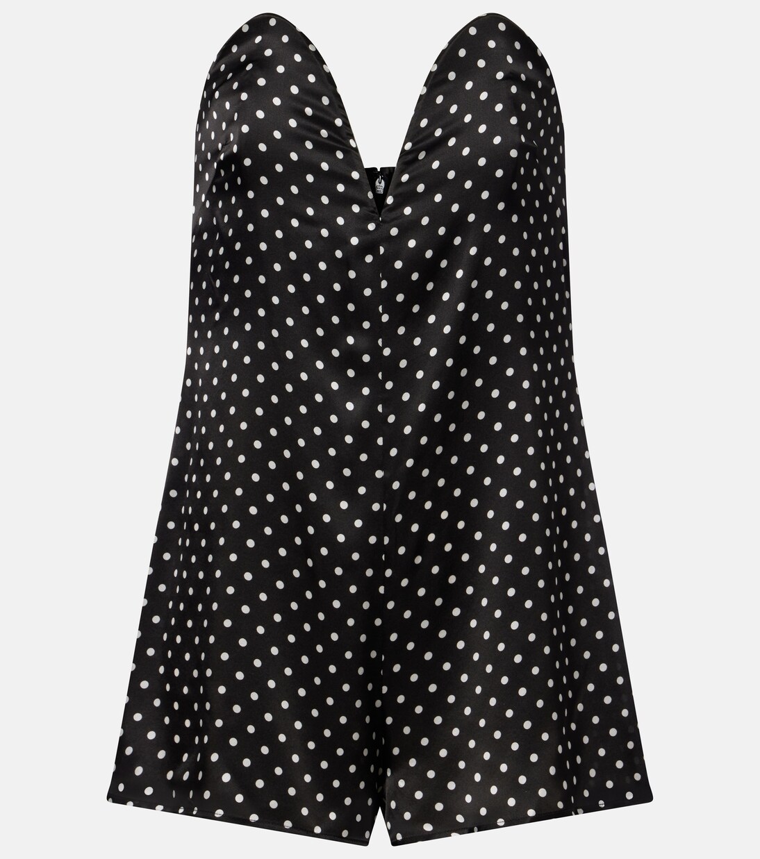 Polka-dot silk romper | Jean Paul Gaultier