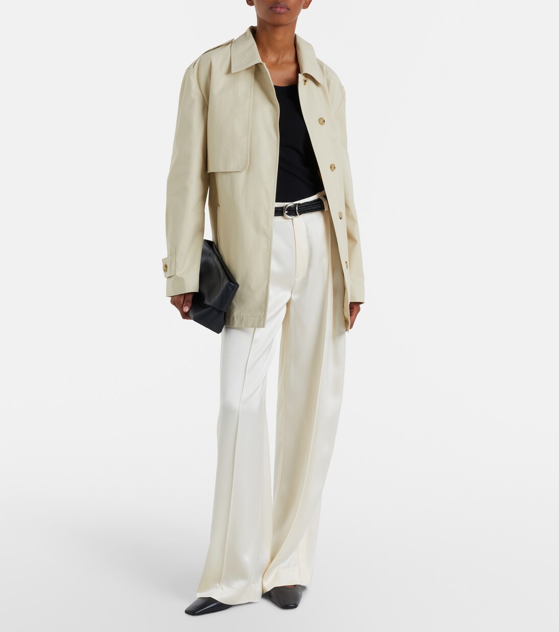 Weite Hose aus Satin | Vince