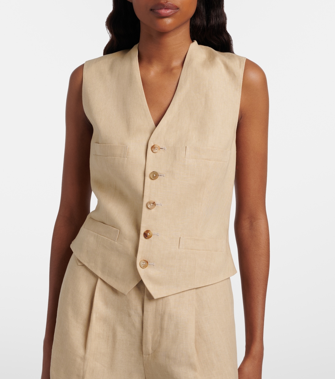 Jaiden linen vest | Ralph Lauren Collection