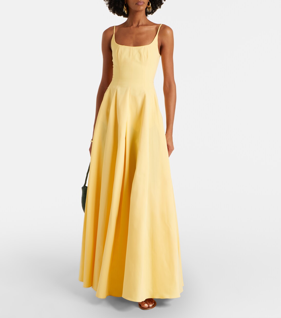 Robe longue Joy en coton mélangé | Staud