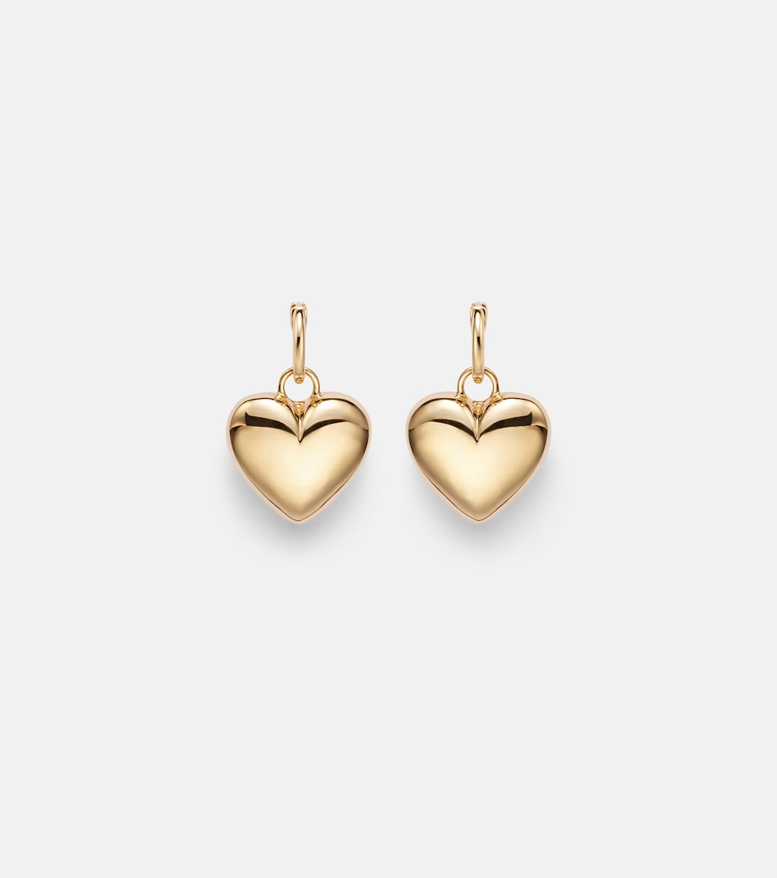 Ohrringe Puffy Heart aus 14kt Gelbgold  | Roxanne First