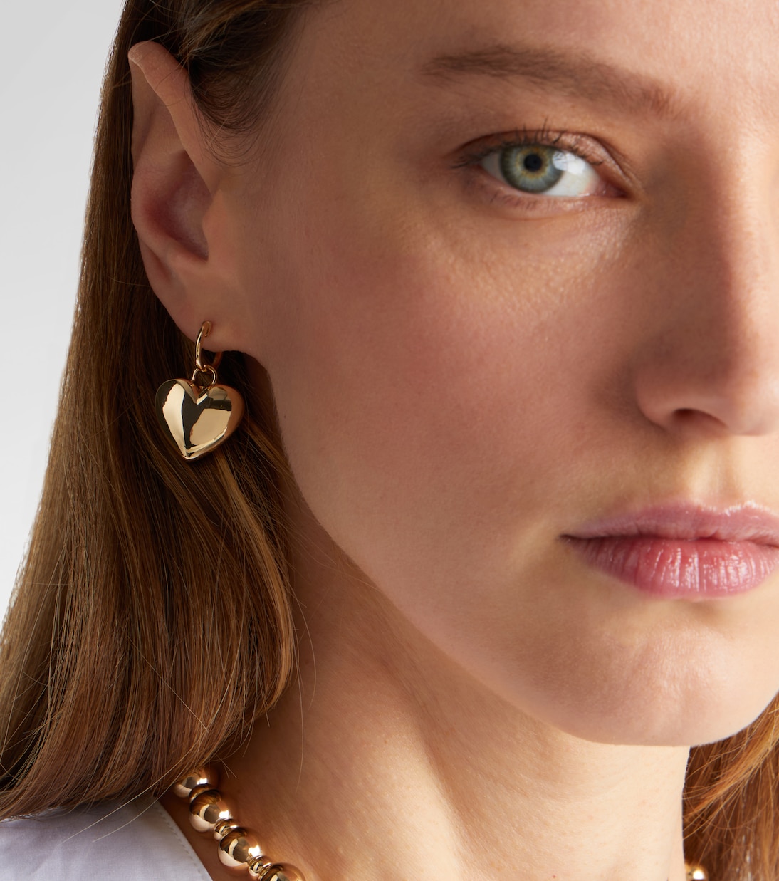Ohrringe Puffy Heart aus 14kt Gelbgold  | Roxanne First