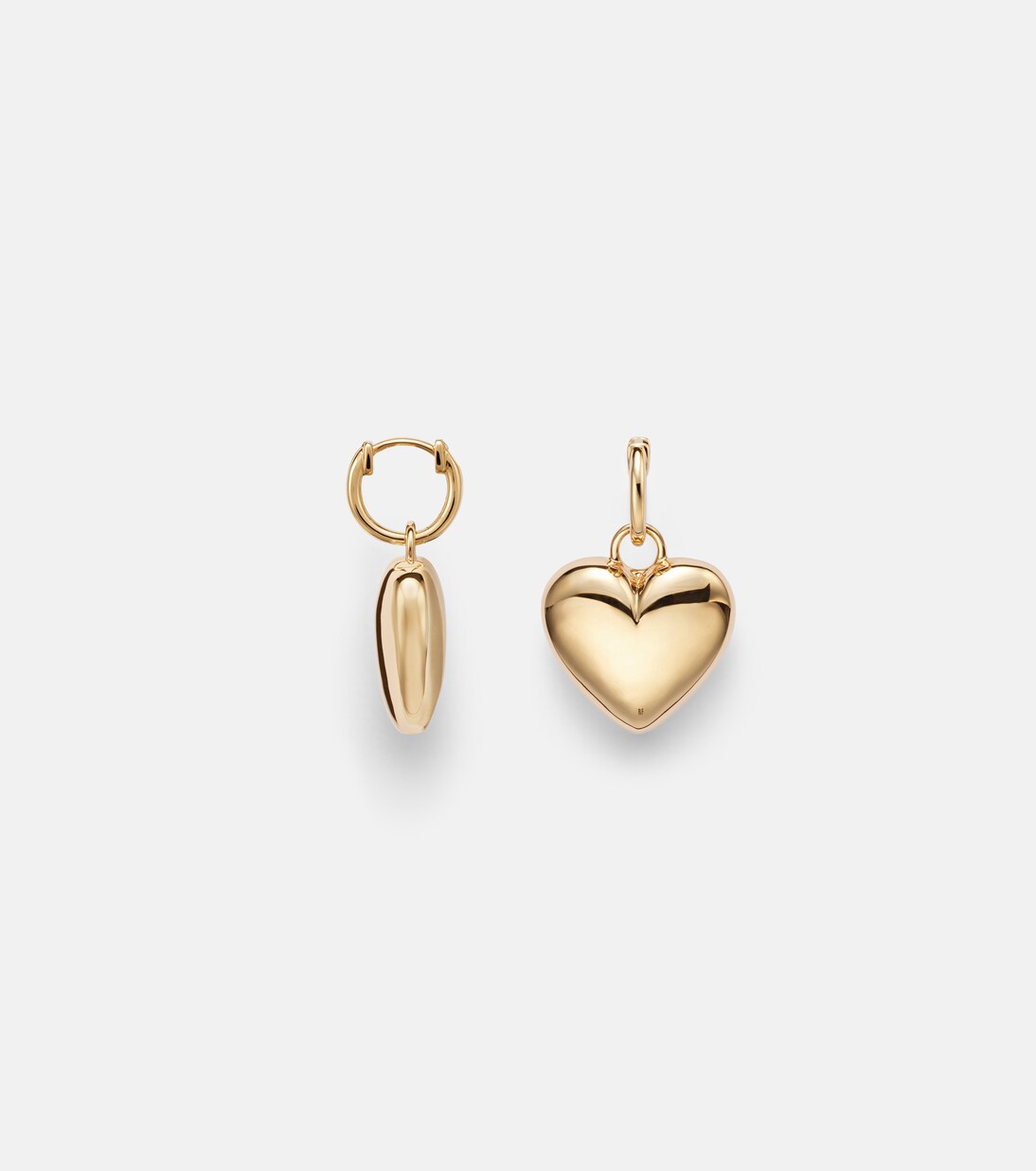 Ohrringe Puffy Heart aus 14kt Gelbgold  | Roxanne First