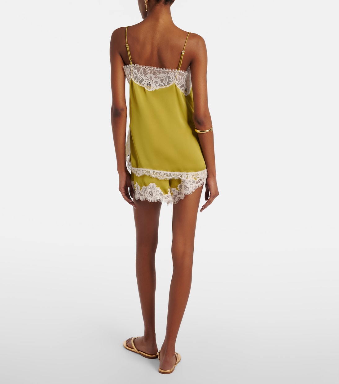 Shorts Norden in satin con pizzo | Faithfull