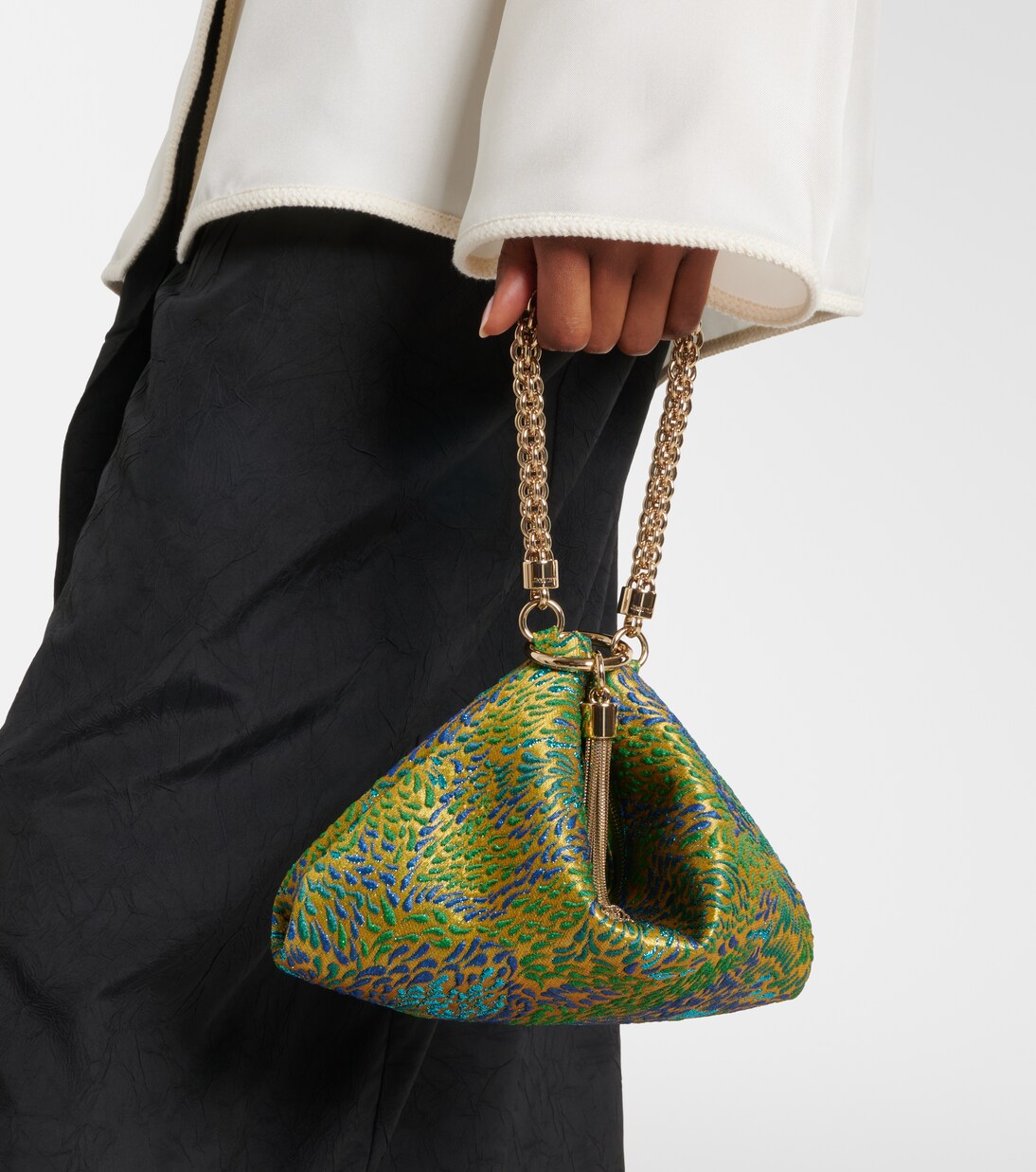 Callie Small brocade tote bag | Jimmy Choo