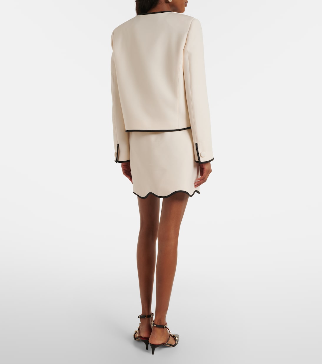 Crepe Couture scalloped miniskirt | Valentino
