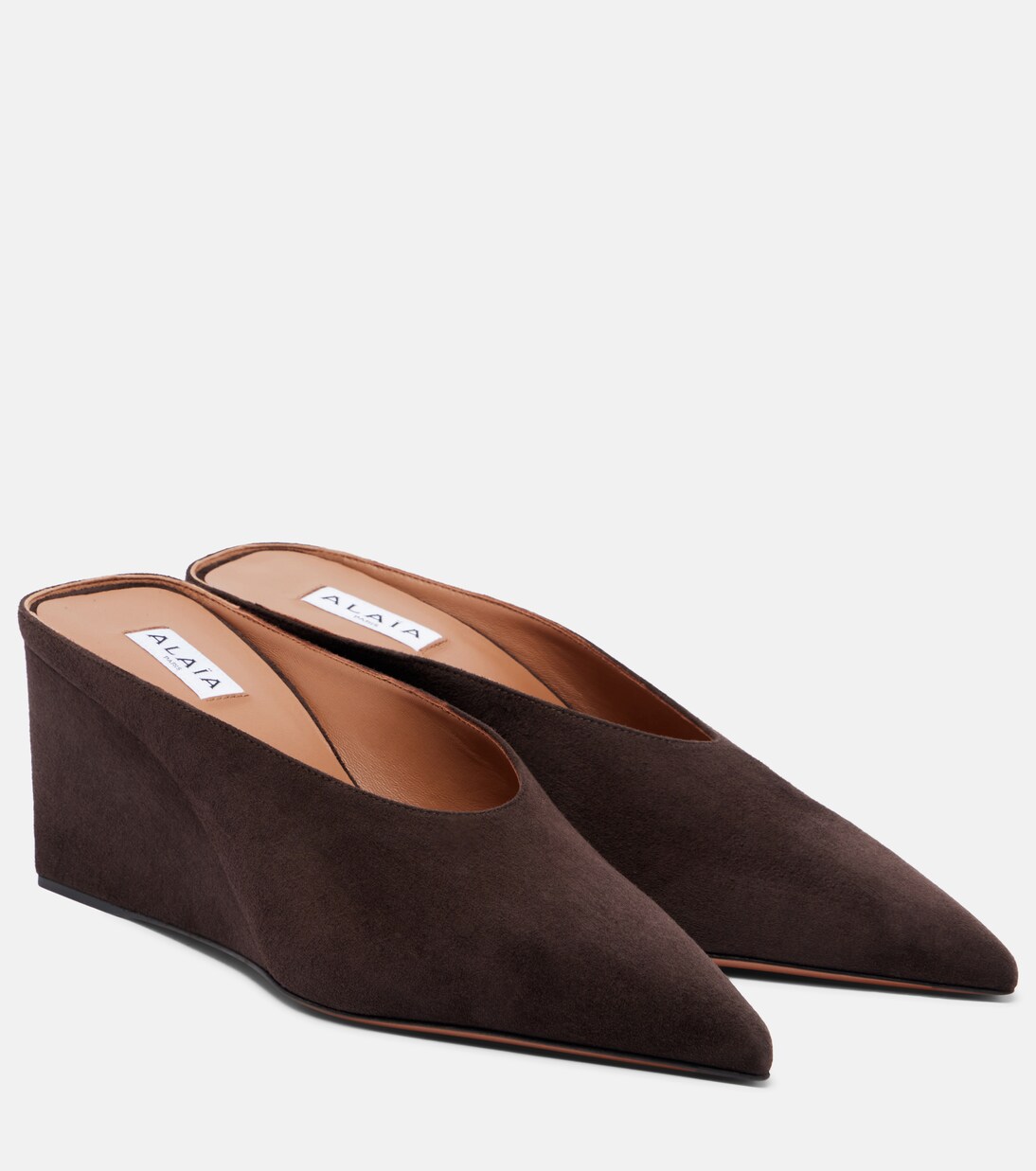 Cube suede wedge mules | Alaïa