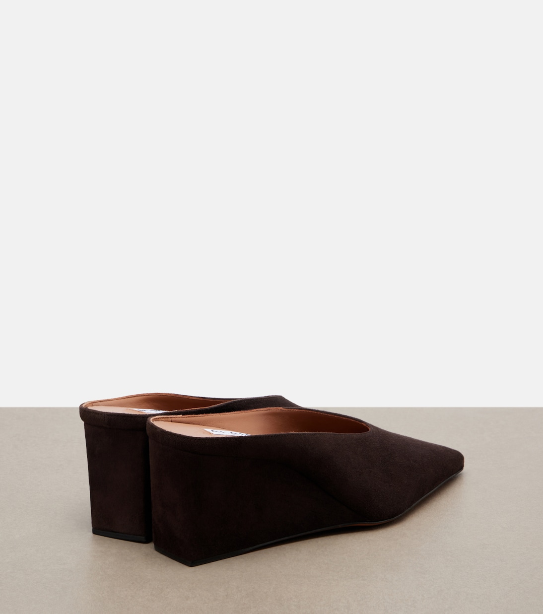 Cube suede wedge mules | Alaïa