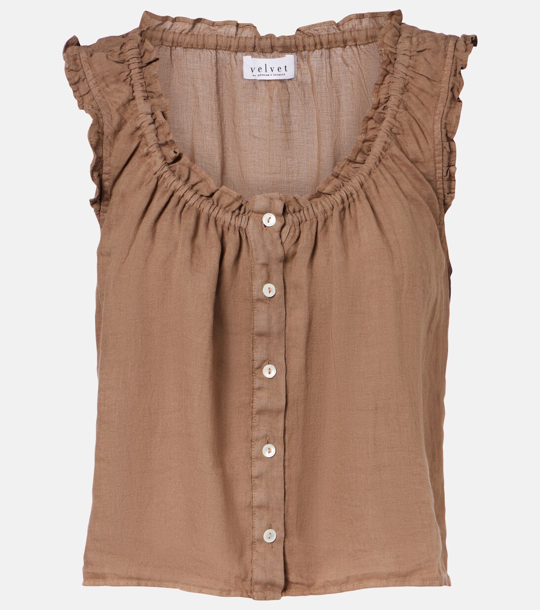 Tana linen top | Velvet