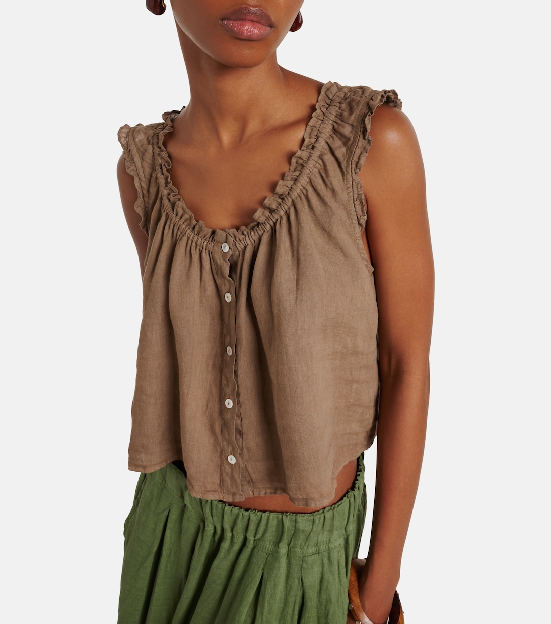 Tana linen top | Velvet