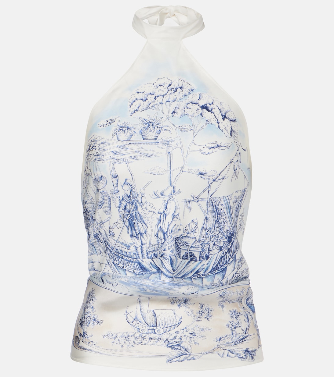 Self-tie silk top | Ferragamo