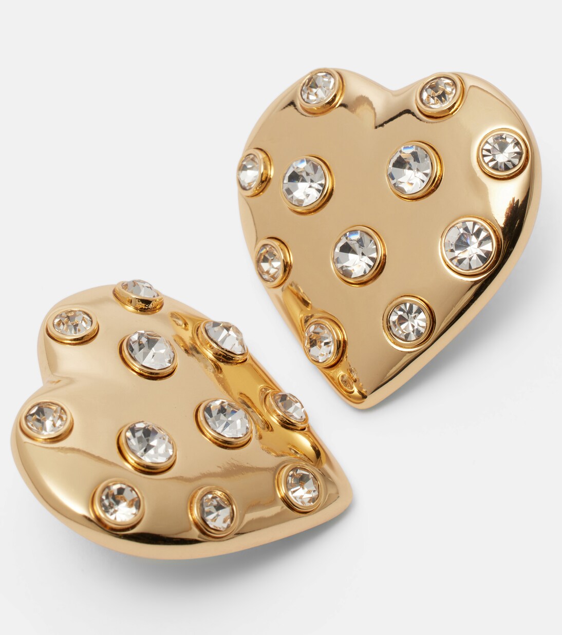 Crystal-embellished earrings | Self-Portrait