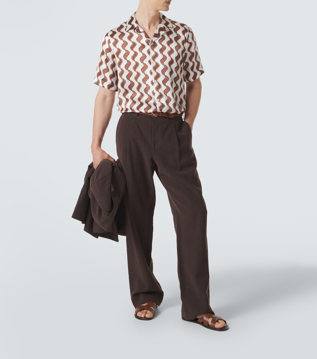Camisa bowling Roberto de seda estampada | Frescobol Carioca