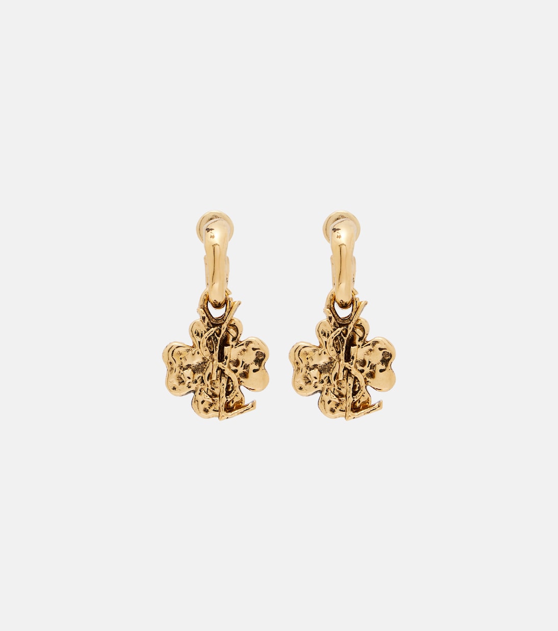 Cassandre Lucky Charm drop earrings | Saint Laurent