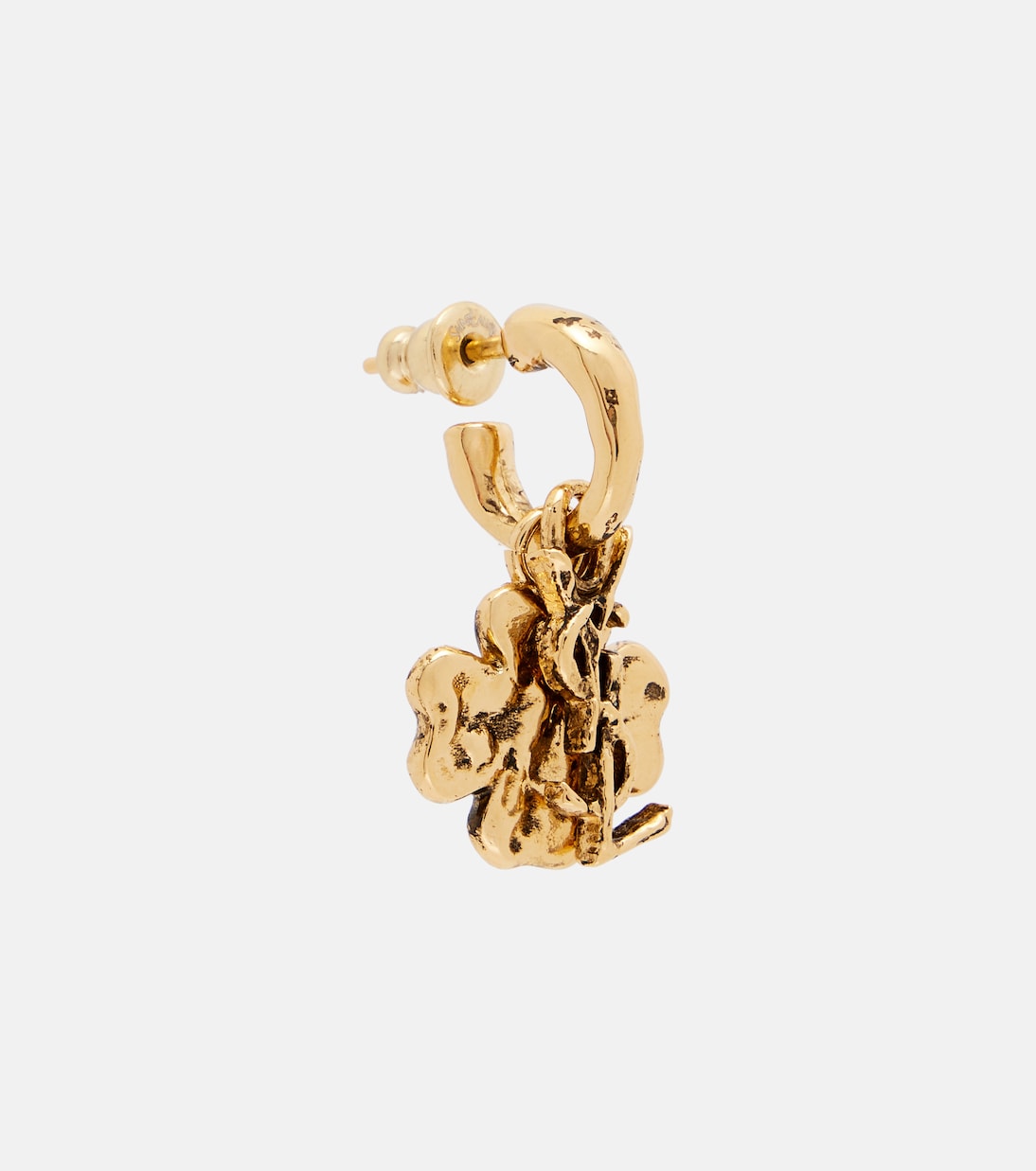 Cassandre Lucky Charm drop earrings | Saint Laurent