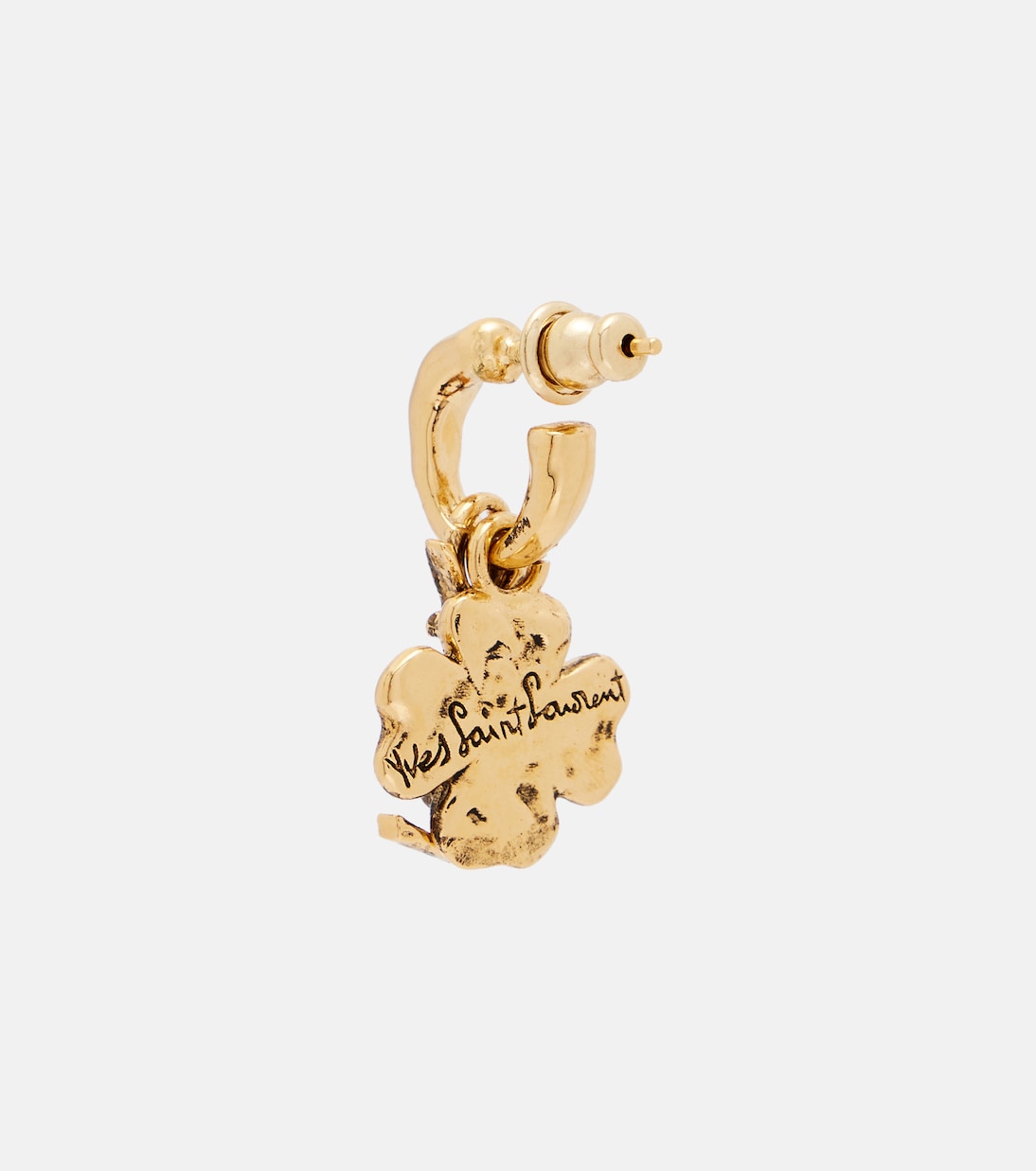 Cassandre Lucky Charm drop earrings | Saint Laurent