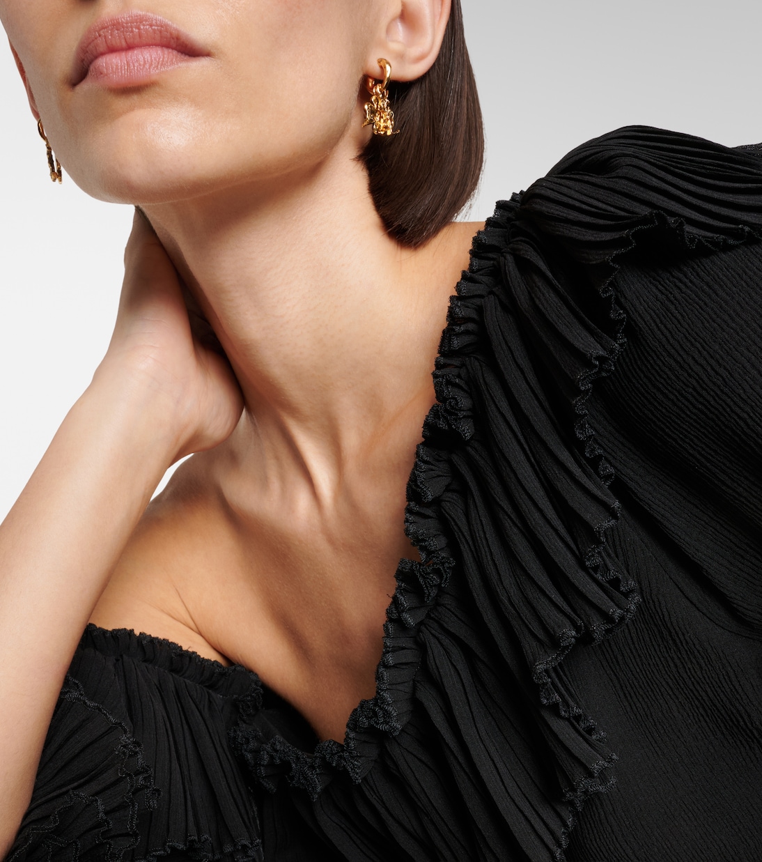 Cassandre Lucky Charm drop earrings | Saint Laurent