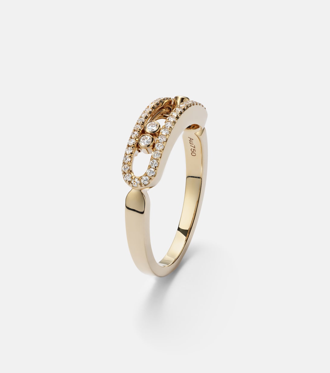 Anillo Baby Move de oro de 18 ct con diamantes | Messika