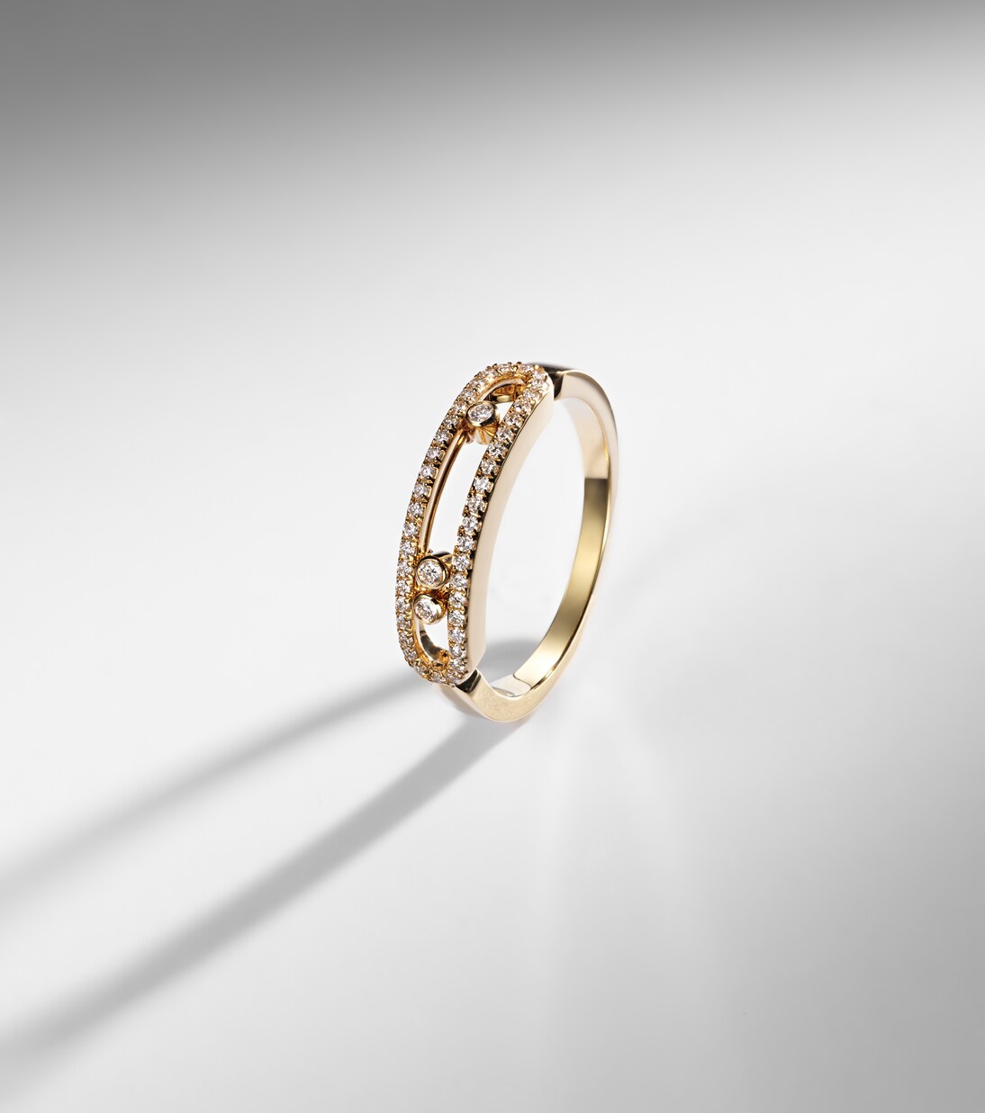 Anillo Baby Move de oro de 18 ct con diamantes | Messika