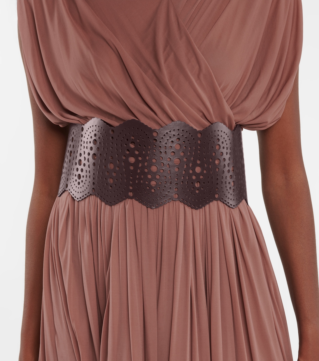 皮革束腹腰带 | Alaïa