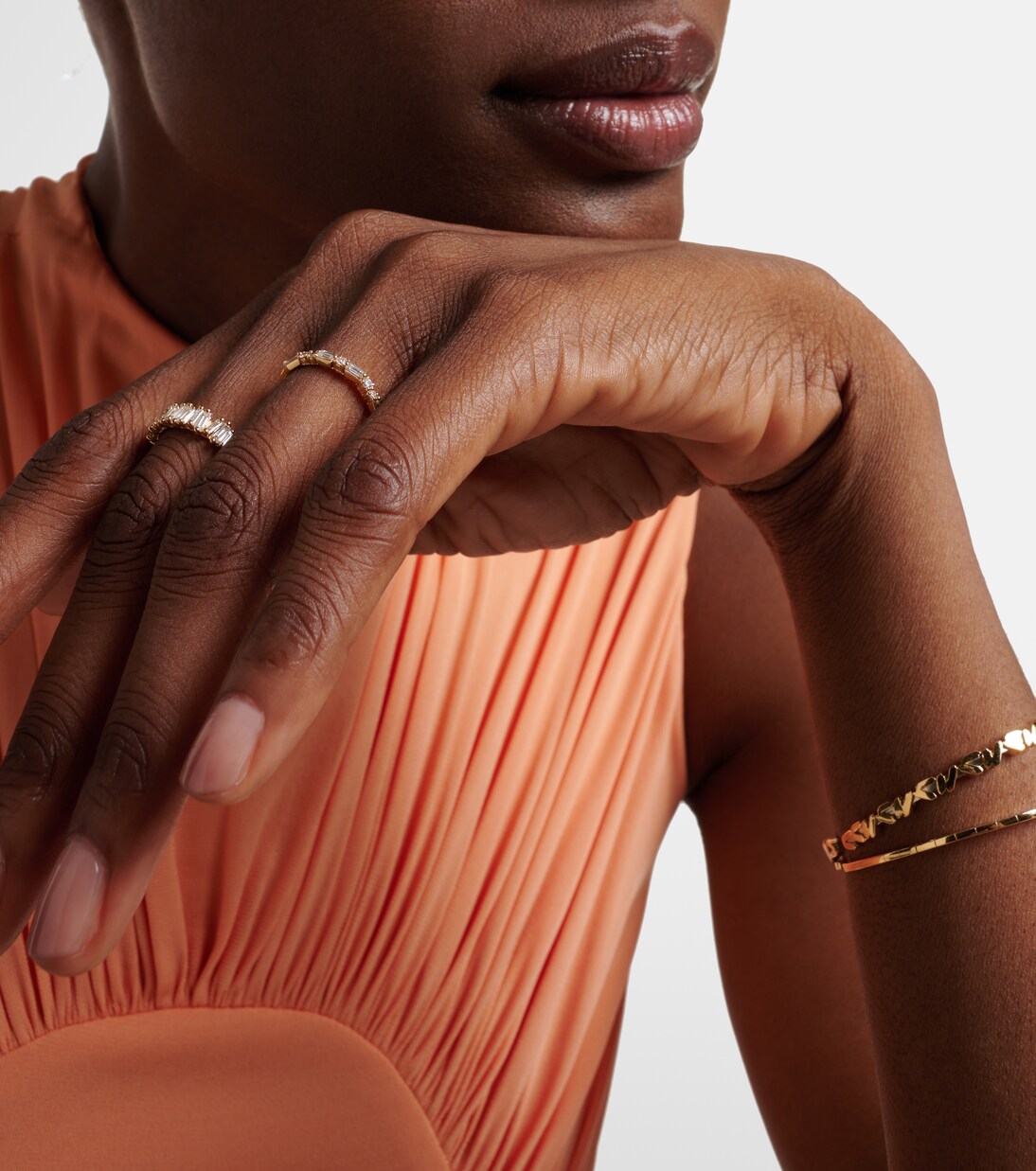 Fireworks 18kt gold ring with diamonds | Suzanne Kalan