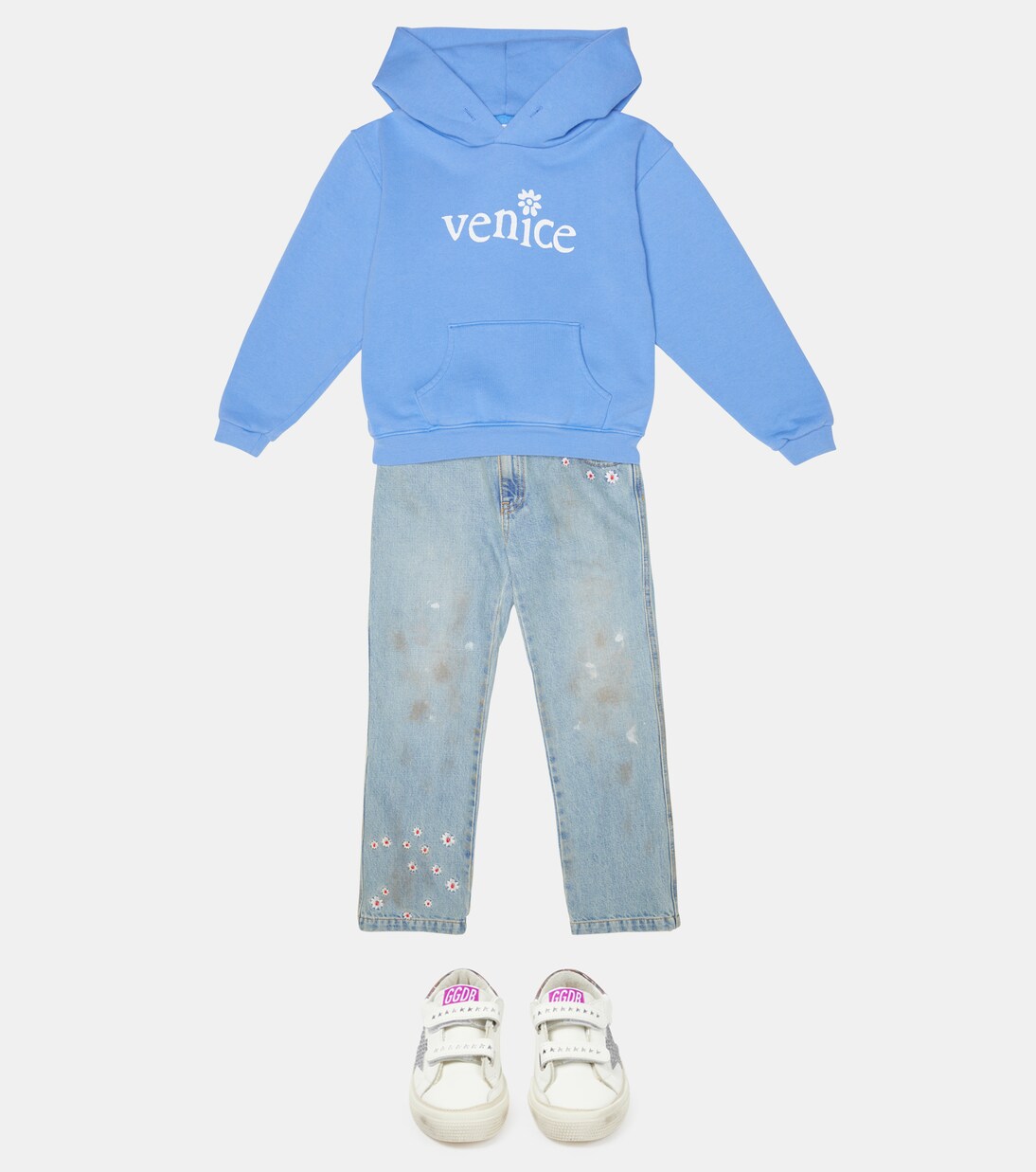 Printed jersey hoodie | ERL Kids