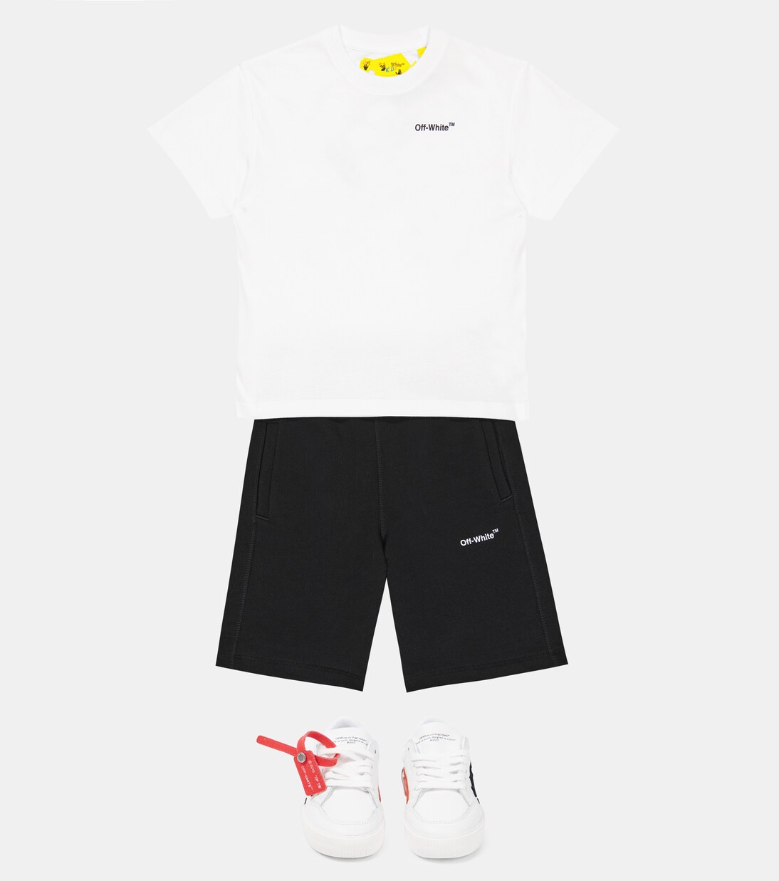 Logo cotton T-shirt | Off-White Kids