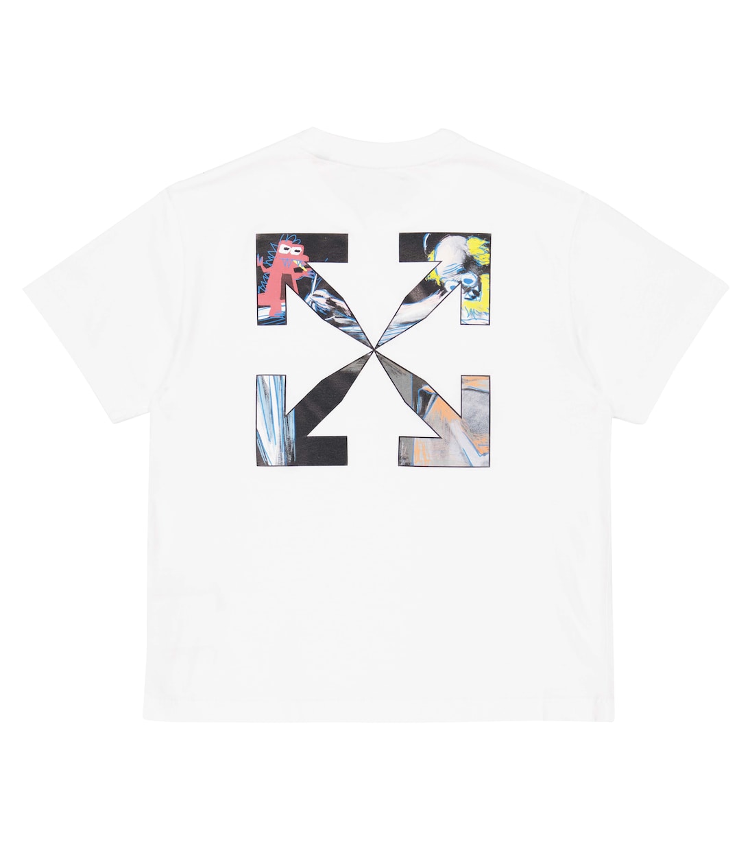 Logo cotton T-shirt | Off-White Kids