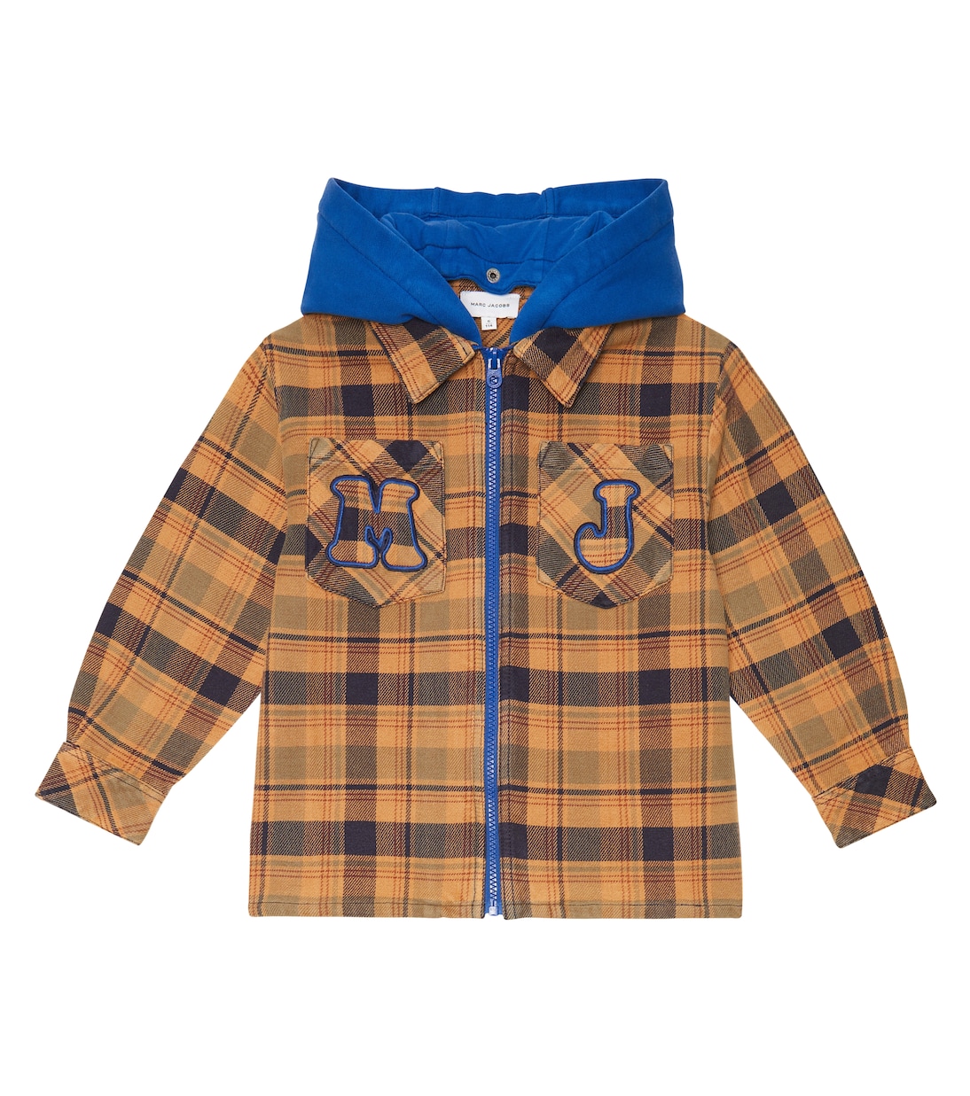 Checked hooded jacket | Marc Jacobs Kids