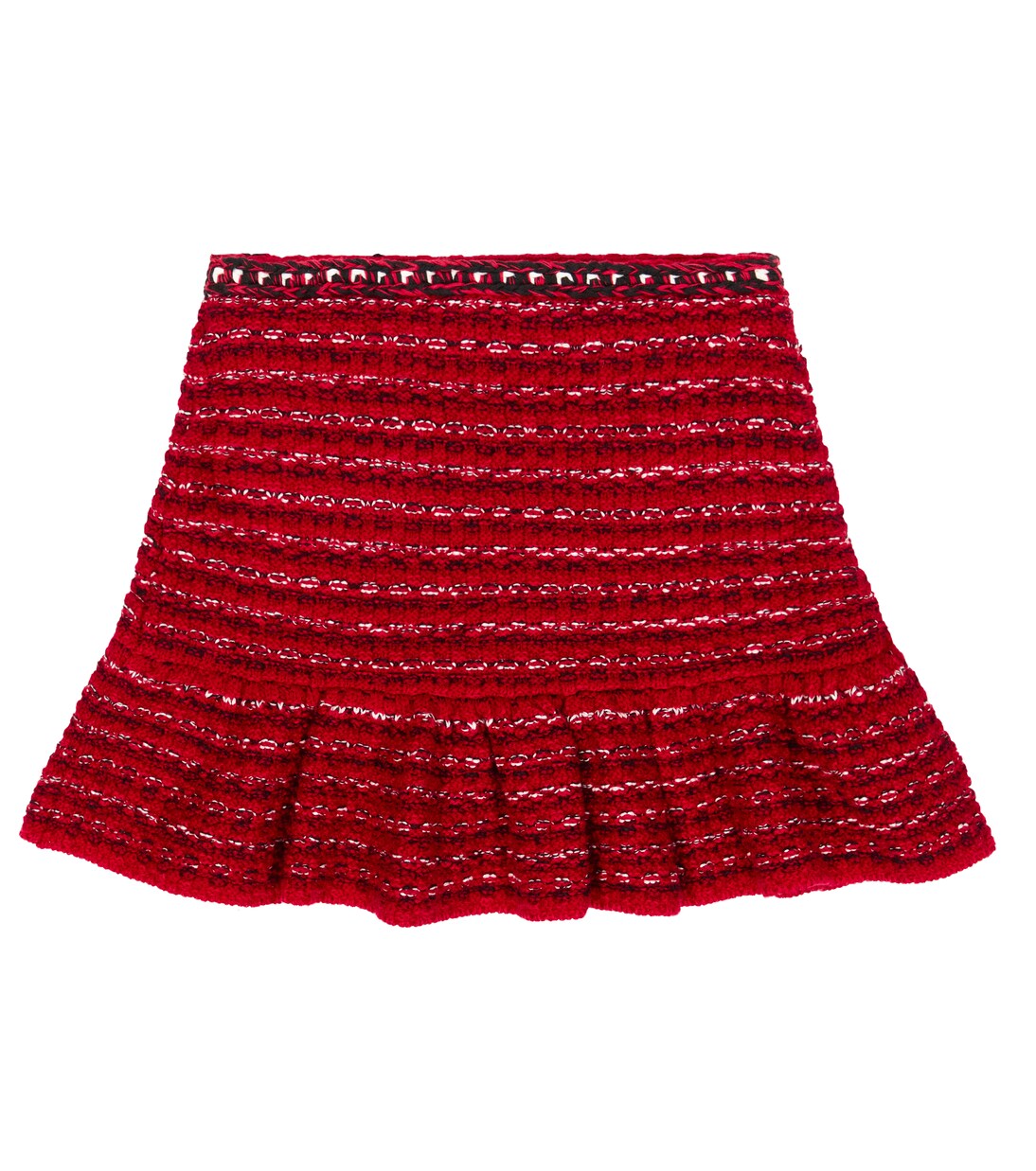 Mélange wool and cotton knit skirt | Self-Portrait Kids