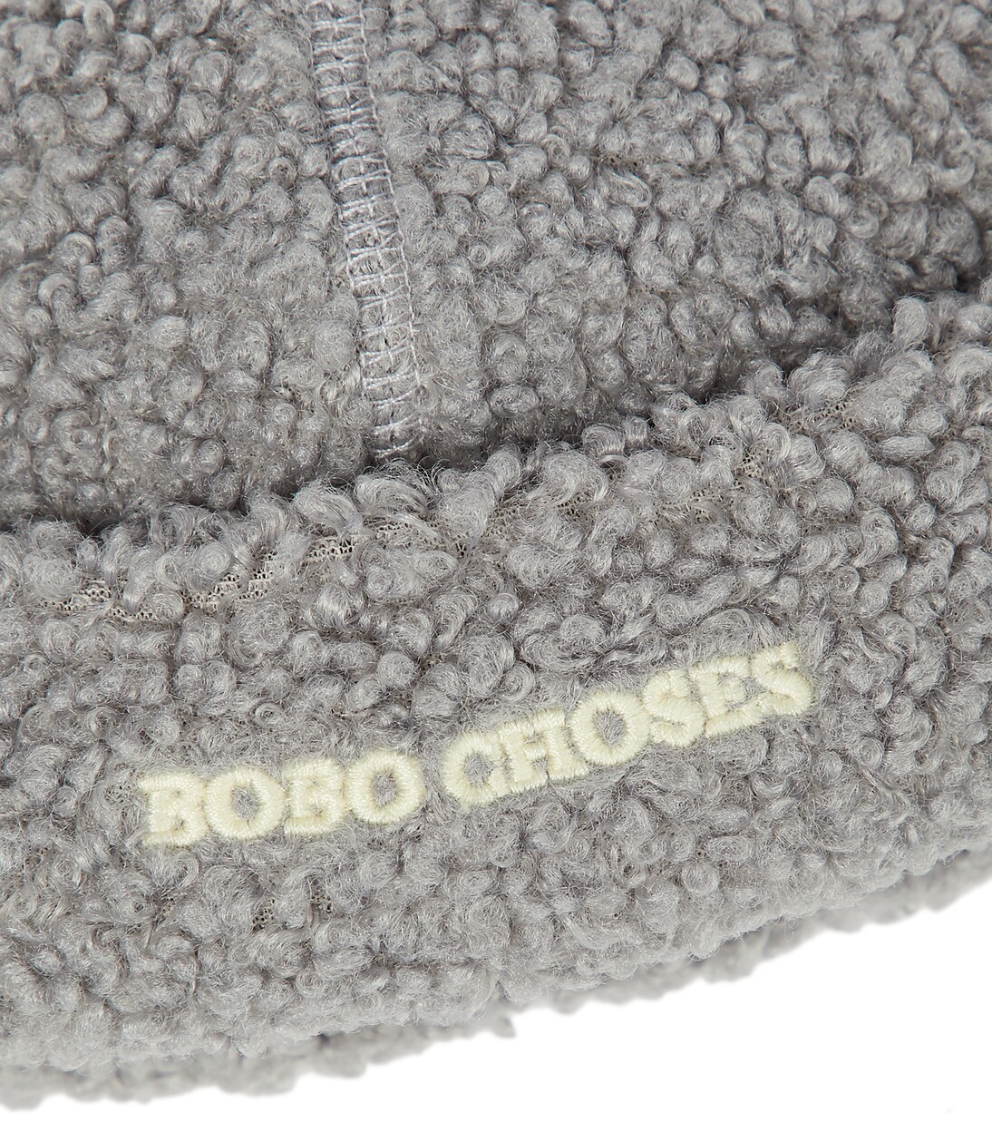 Baby logo faux shearling beanie | Bobo Choses