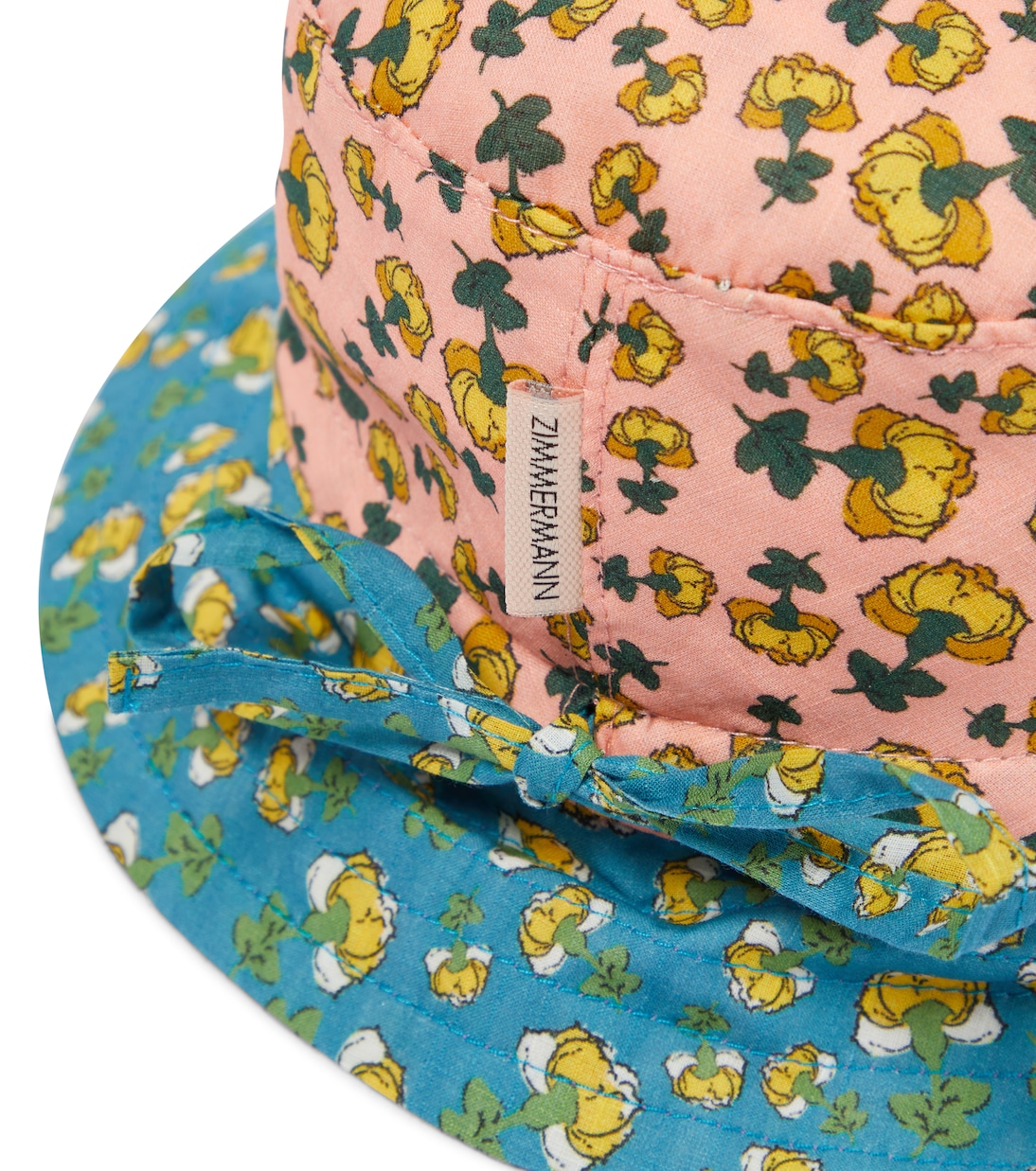 Reversible cotton bucket hat | Zimmermann Kids