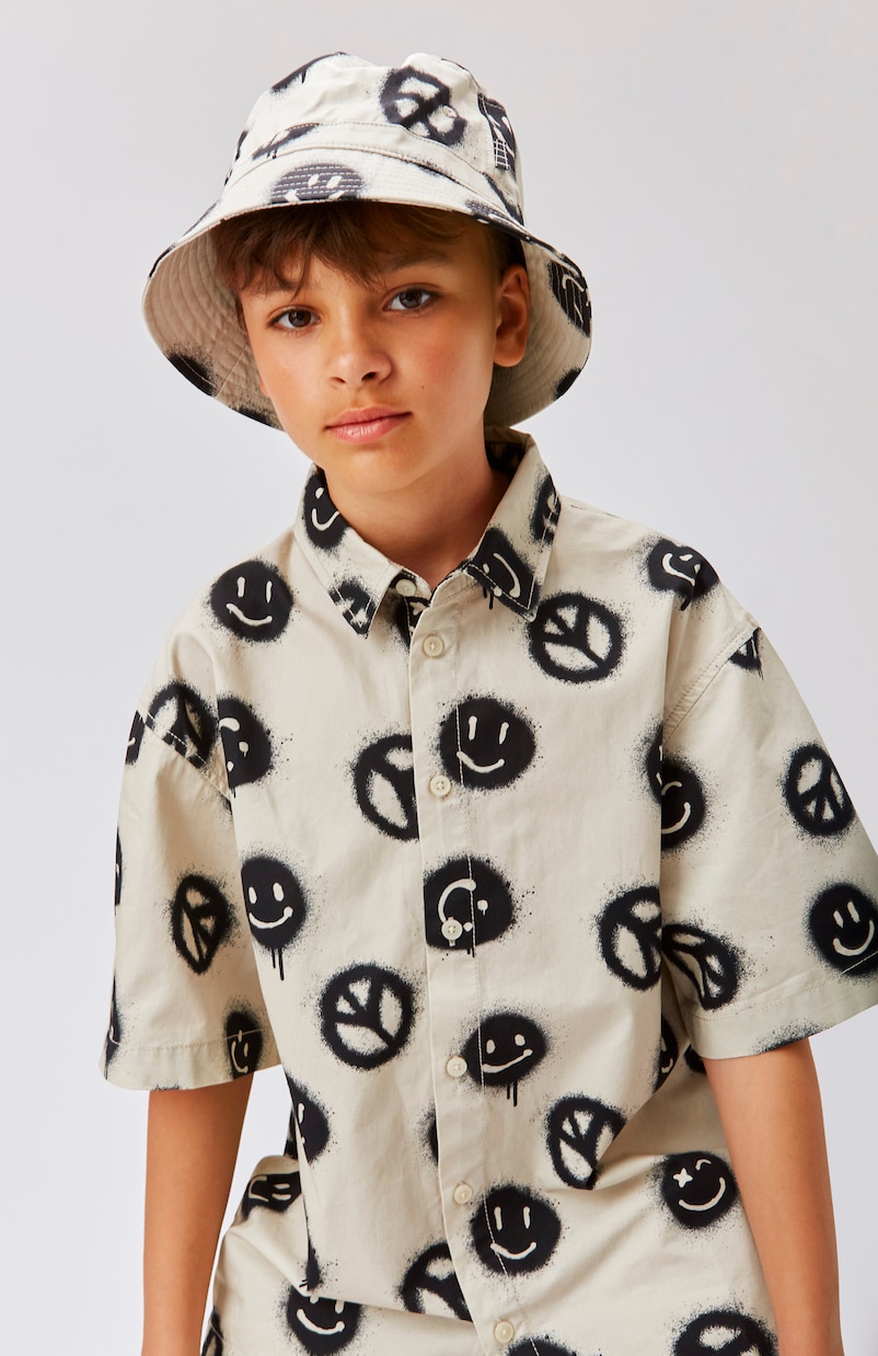 Printed cotton bowling shirt | Molo