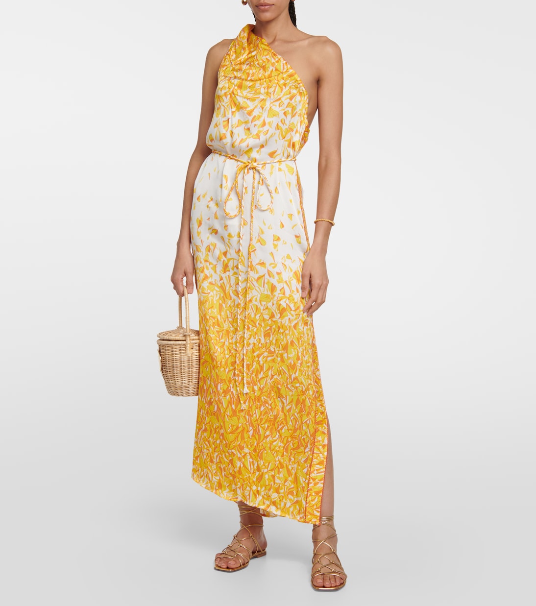 Robe longue Isabelle asymétrique | Poupette St Barth