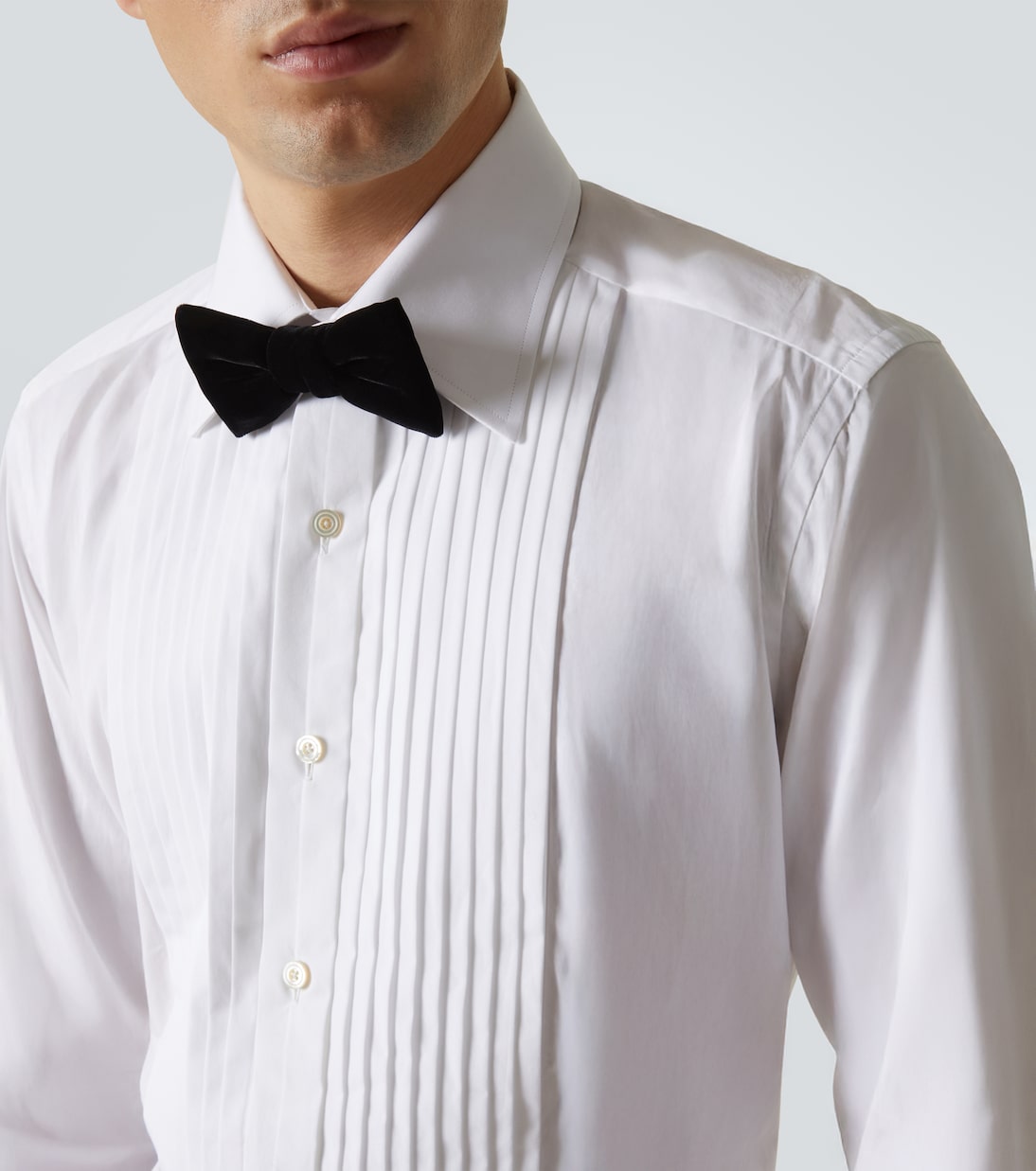 Cotton voile tuxedo shirt | Tom Ford