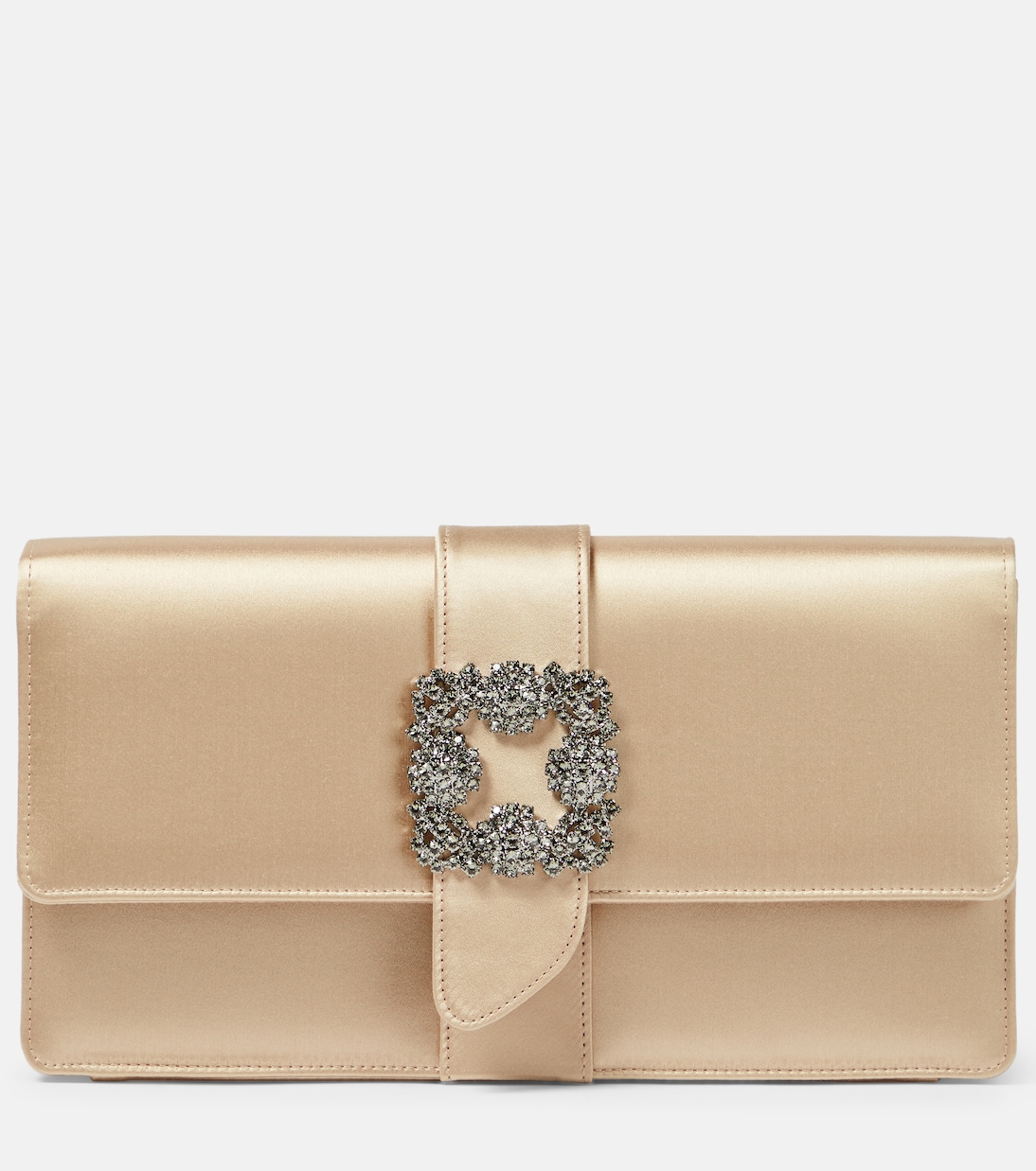 Capri embellished satin clutch | Manolo Blahnik