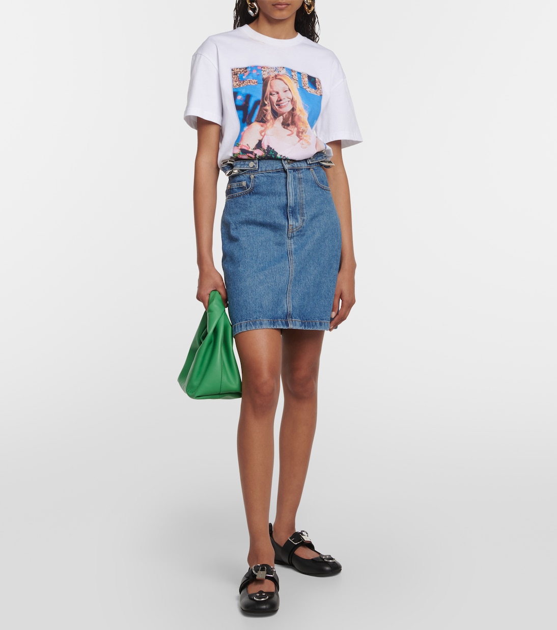 Lock leather ballet flats | JW Anderson