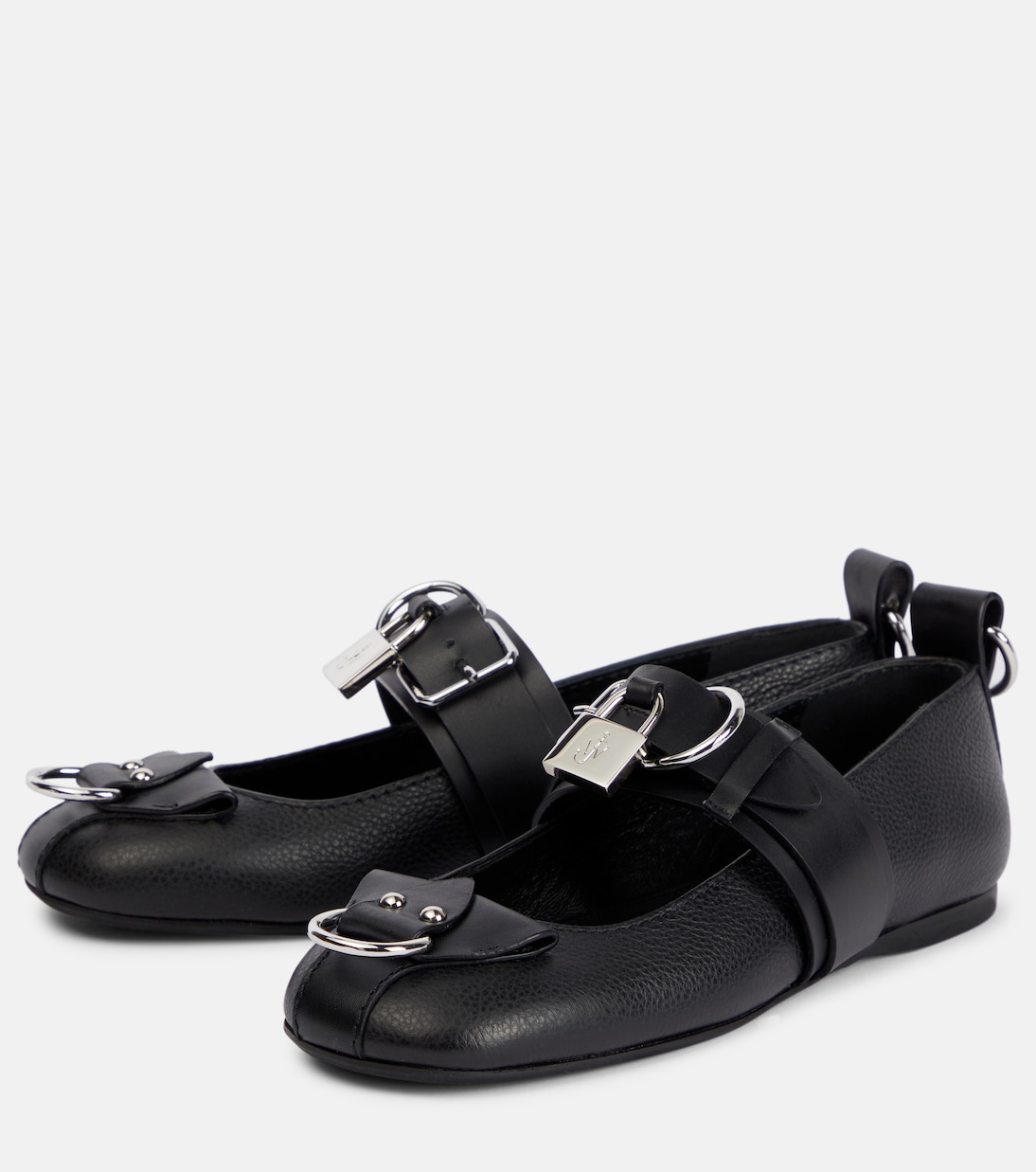 Lock leather ballet flats | JW Anderson