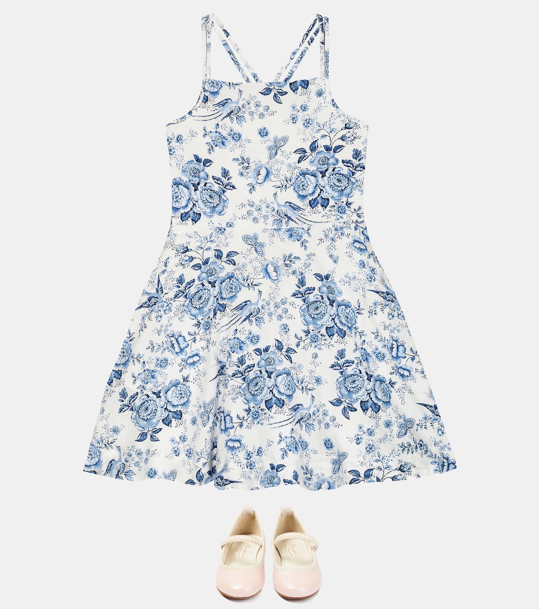 Floral linen and cotton dress | Polo Ralph Lauren Kids