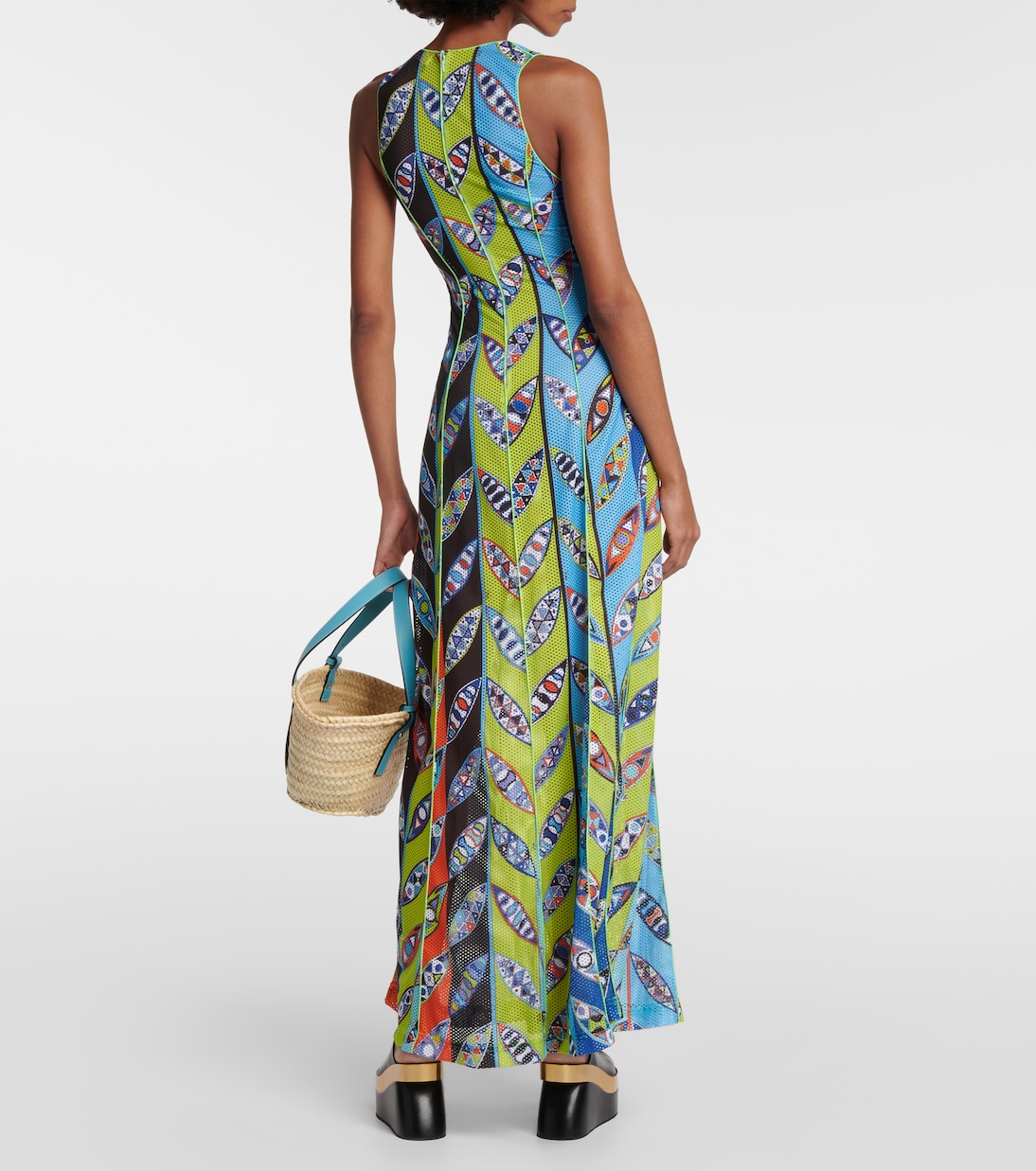 Robe longue Girandole imprimée | Pucci