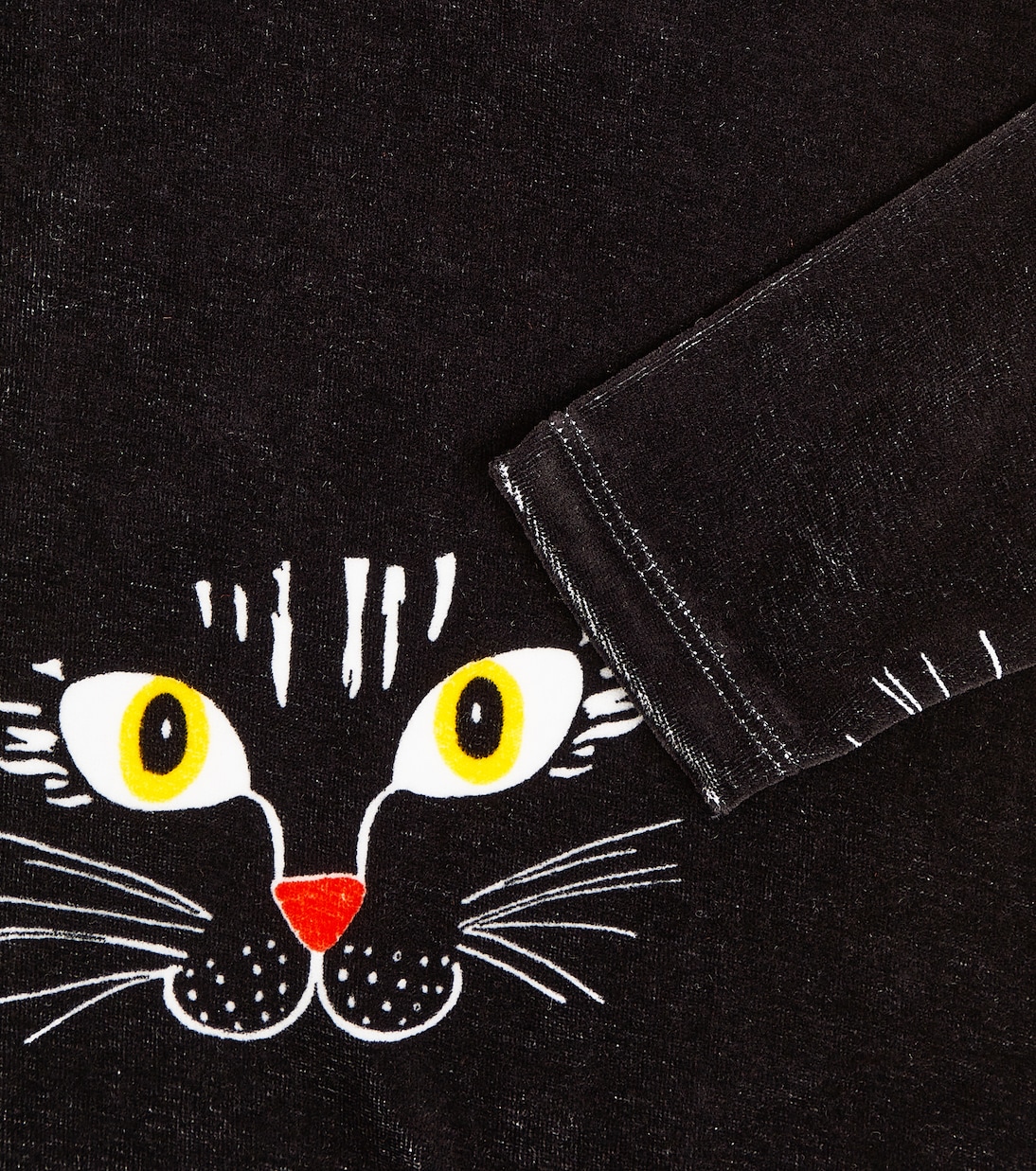 Printed cotton velour sweatshirt | Mini Rodini