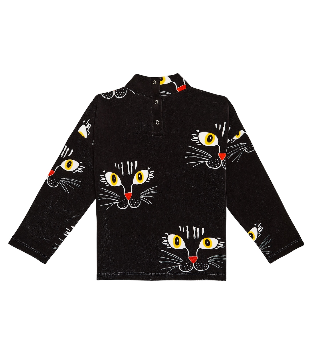 Printed cotton velour sweatshirt | Mini Rodini