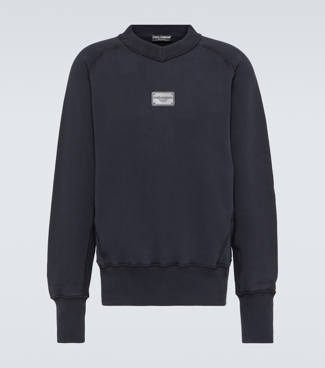 Logo cotton jersey sweatshirt | Dolce&Gabbana