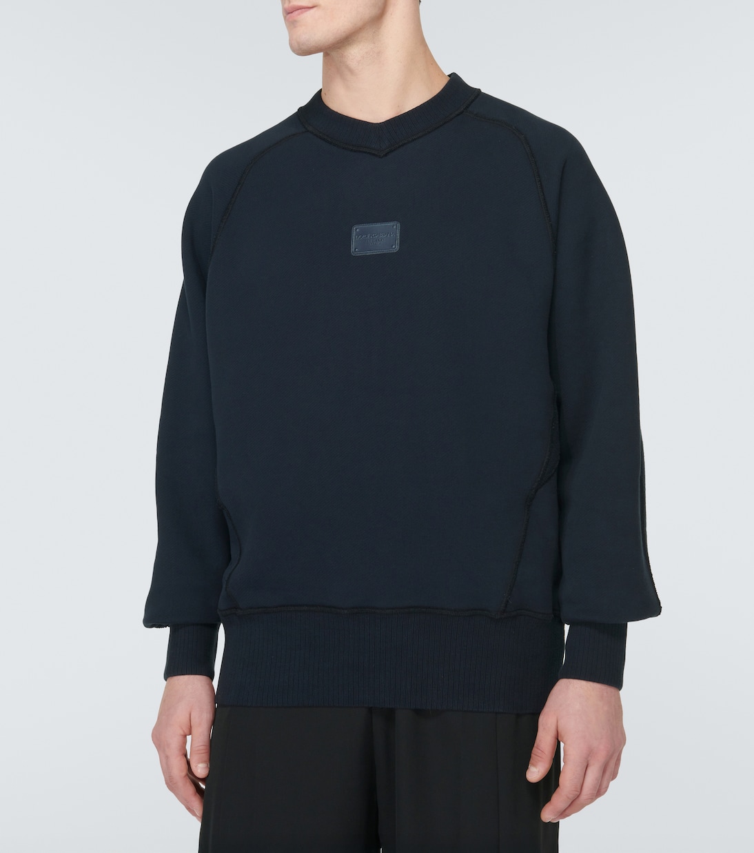 Logo cotton jersey sweatshirt | Dolce&Gabbana